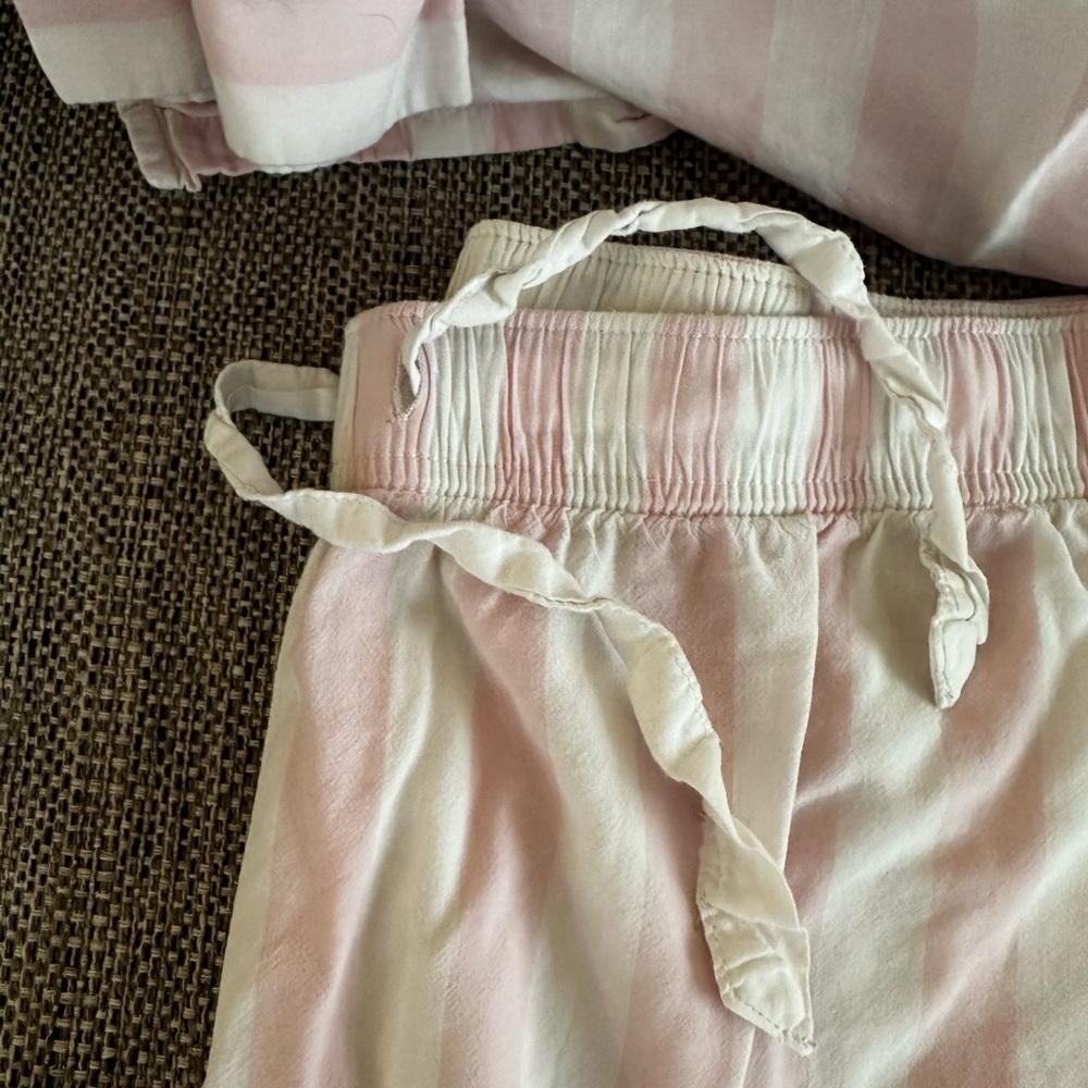 Victoria's Secret Light Pink Striped Pajama Set - Picture 3 of 4